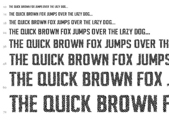 Air Atlas font waterfall